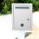 Locking Mailbox with Letter Slot Wall-Mounted Metal Drop Box 8