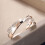 Love Friendship Ring Gold Silver Women's Ring 8