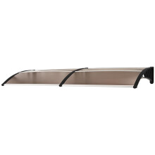 Front Door Canopy, Waterproof Outdoor Awning, 75 x 195 cm Rain Shelter for Window, Porch and Front/Back Door, Brown