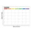 Magnetic Fridge Calendar Whiteboard Monthly Chart with 6