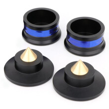 2X Speaker Isolation Spikes Speaker Base Pads with Non-Slip Base Pad Aluminium Anti-Vibration for Turntable Amplifier B