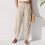 Women's Casual Cropped Pants Beige S 2