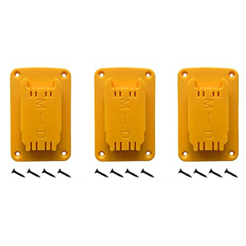 Yellow Dewalt Drill Holder for 12V 20V Wall Mount with 2