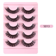 False Eyelashes Thick Realistic Curly Style 5 Pairs