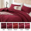 Full Size Comforter Set Dark Red 3-Piece for Kids 6