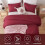 Full Size Comforter Set Dark Red 3-Piece for Kids 3