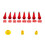 Stainless Steel Caulk Nozzle Applicator Set with Base 8 pcs 1