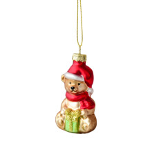 Christmas Glass Ornament Holiday Cheers Figurine 1 piece