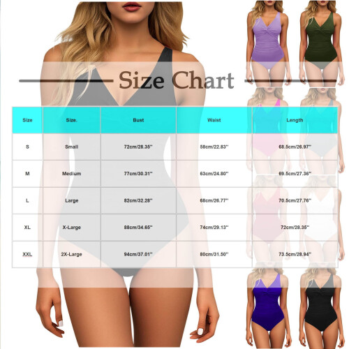 Women's Tummy Control One-Piece Swimsuit Push-Up 1