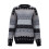 Women's Knitted Pullover Sweater Geometric Print Round Neck 4
