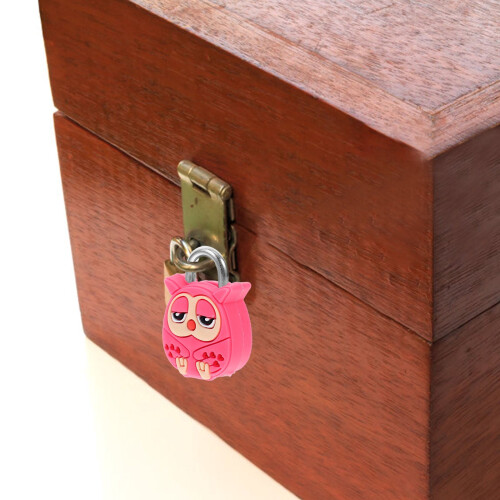 Owl-Shaped Silicone Travel Padlock Set for Home Cabinets 2