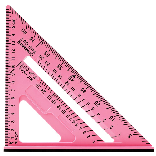 Woodworking Triangle Ruler Plastic Carpenter Square 12-inch