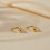 Half Hoop Earrings 925 Sterling Silver Small 6