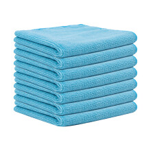 Microfiber Cleaning Cloth Blue Ultra Absorbent Reusable