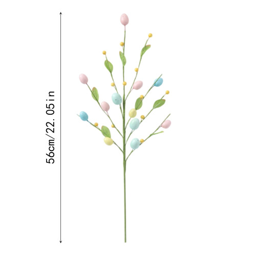 Easter Floral Egg Picks Artificial Flower Branches 2 pcs 1