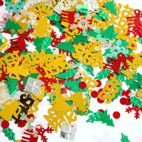 Christmas Sequins Glitter Confetti Mix 100g 2