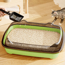 Large Cats Litter Box 14x11x5" Corner Design with