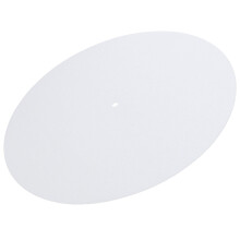 Turntable Platter Wool Mat White Anti-Static Pad