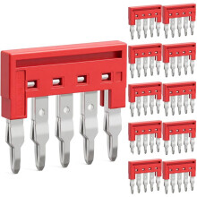 10 Piezas DSS2.5N-05P Bloque de Terminales de Riel DIN Presionado Jumper DK2.5N DK2.5N-BL