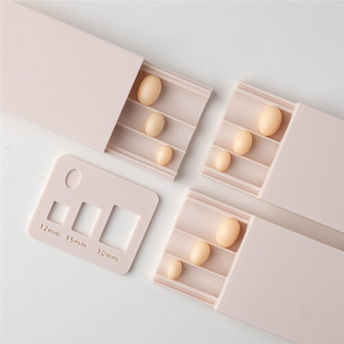 Polymer Clay Bead  Tool - 10/12/15mm Bead Roller Mold with Hole Maker & Measuring Tool Set