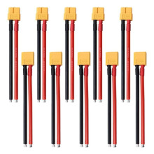 10PCS XT60 Connector Plug Cable Female and Male with 14AWG Silicon Wire Cables for RC Lipo Battery Connectors Airplane