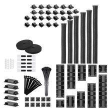 188 Stuk Kabelorganisator Kit met Kabelhouder Draadorganisator Mouw Snoerclips Rol Kabelorganisator Straps voor Bureau Thuis