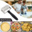 Pizza Dough Roller Stainless Steel, Pizza Pin Puncher Dough Hole Maker with Plastic Handle, Docking Tool 1