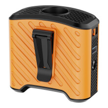 Waist-Hanging Fan Portable USB Charging Large Capacity Outdoor Live Camping Handheld Small Electric Fan Orange