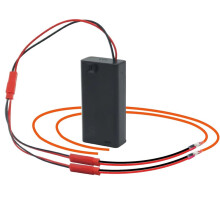 3V Battery Powered LED Filament Flexible 110MM 360 Glowing Luminou Bendable DIY Bulb Lamp Diode Lighting 2 in 1 Red