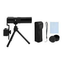 10-300 X Zoom HD Bärbar Stark Kikare Långdistans Professionell Spyglass Monocular Telescope Low Night Vision Svart