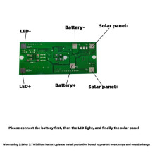 3.2V 3.7V Sollampkort Solbelysningskretskort Infraröd Mänsklig Induktion Solgatubelysningsdrivkort