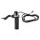 Electric Scooter Throttle Grips with Key Lock, LCD Display, 6