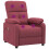 VidaXL vidaXL Massagesessel Weinrot Stoff 6