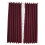 Window Valance Dark Red Polyester Sheer Curtain with Floral 3