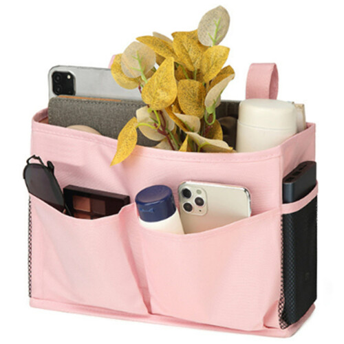 Pink Bedside Caddy for Bunk Beds and Dorms 1 Pack 1