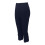 Women Capri Leggings Navy Elastic Knee-Length Compression 8