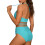 Women's Tummy Control One-Piece Swimsuit Retro Ruched 4