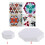 Irregular Ink Template Paper for Patchwork Sewing 300 pcs 2