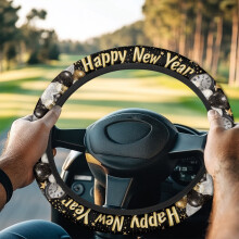 Golf Cart Steering Wheel Cover Sweat-Absorbent Dust-Proof