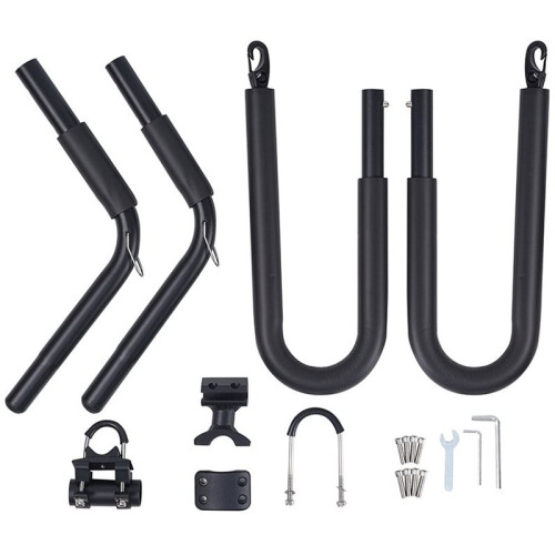 1 Ensemble de Support de Planche de Surf/Support de Longboard/Accessoire de Porte-Vélos Arrière Facile à Assembler pour Planche de Surf