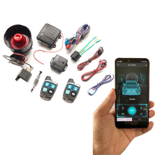 Car Alarm Security System Bluetooth Keyless Entry 2 Remotes 1