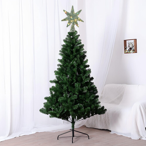 Christmas Tree Topper Gold Hollow Star 1pc