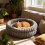 Plush Round Pet Bed for Cats and Small Dogs 1