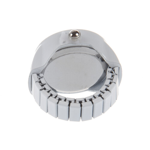 Finger Ring Watch Chic White Rhinestone For Ladies