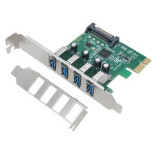 4-Poort PCI Express USB 3.0 Controller Kaart USB 3.0 Uitbreidingskaart Multi-Poort Type-A VL805