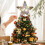 Christmas Tree Topper Gold Hollow Star Mini 1