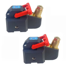 2Pcs 12v-24v Universal Battery Disconnect Switches for Marine, RV, Auto, Truck & Moto with Non-Slip Handle