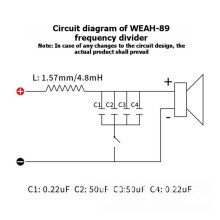 1500W Bass Frequency Distributor Adjustable Frequency Point Subwoofer Speaker Adjustable Frequency Point Divider