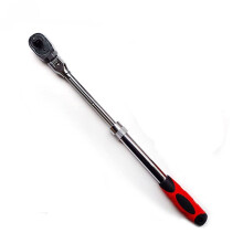 72-Tooth Carbon Steel Retractable Ratchet Wrench Automatic Quick Release Spanner Multifunctional Hand Tool 1/2"