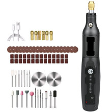Taladro Inalámbrico Herramienta Rotativa Portátil Interruptor de un Botón Grabado Fino Pulido Corte Regalo Ideal para Aficionados Al DIY